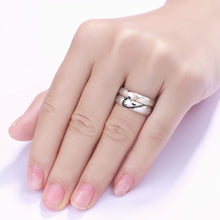 Engravable Matching Heart Couple Rings In Titanium - CoupleSets