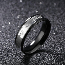 Unique Forever Love Couple Rings Set In Titanium - CoupleSets