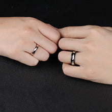 Unique Forever Love Couple Rings Set In Titanium - CoupleSets
