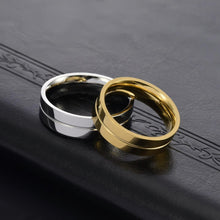 Yellow Engravable Promise Rings For Couples In Titanium - CoupleSets