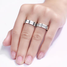 Yellow Engravable Promise Rings For Couples In Titanium - CoupleSets