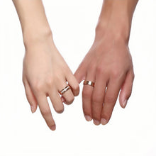 Yellow Engravable Promise Rings For Couples In Titanium - CoupleSets