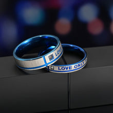 Engravable Love Only You Promise Rings For Couples In Titanium - CoupleSets