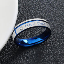 Engravable Love Only You Promise Rings For Couples In Titanium - CoupleSets