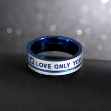 Engravable Love Only You Promise Rings For Couples In Titanium - CoupleSets