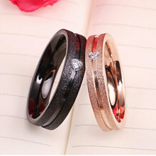 Engravable Simple Frosted Couple Rings Set In Titanium - CoupleSets
