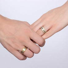 Engravable Matching Promise Rings For BF And GF In Titanium - CoupleSets