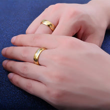 Engravable Simple Promise Ring For Couples In Titanium - CoupleSets