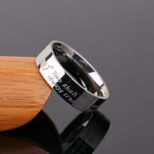 Two Shall Be As One Always Protects Always Trusts Always Promise Rings In Titanium - CoupleSets