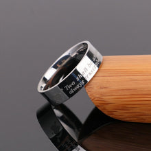 Two Shall Be As One Always Protects Always Trusts Always Promise Rings In Titanium - CoupleSets