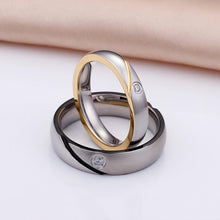 Engravable Simple Matching Couple Rings In Titanium - CoupleSets