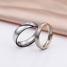 Engravable Simple Matching Couple Rings In Titanium - CoupleSets