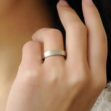 Engravable Matching Lock And Key Couple Rings Set In Titanium - CoupleSets