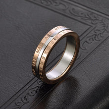 Rotatable Love You Every Day Promise Rings For Couples In Titanium - CoupleSets