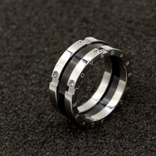 Engravable Be Loved Wide Rings For Couples In Titanium - CoupleSets