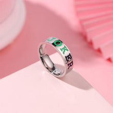 Personalized Joker And Harley Couple Rings In Titanium - CoupleSets