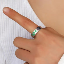 Personalized Joker And Harley Couple Rings In Titanium - CoupleSets