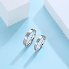 Engravable Sun And Moon Glow Rings For Couples In Titanium - CoupleSets