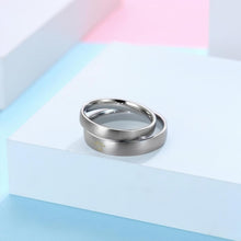 Engravable Sun And Moon Glow Rings For Couples In Titanium - CoupleSets