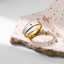 Unique Forever Love Promise Rings For Couples In Titanium - CoupleSets