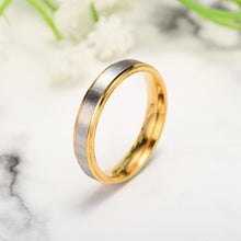 Engravable Frosted Matching Promise Rings For Couples In Titanium - CoupleSets