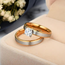 Engravable Frosted Matching Promise Rings For Couples In Titanium - CoupleSets