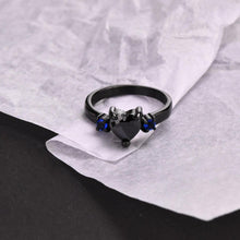 Engravable Black Matching Promise Rings For Couples In Titanium - CoupleSets