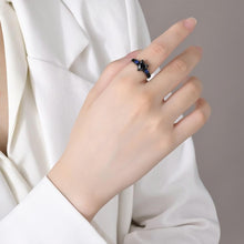 Engravable Black Matching Promise Rings For Couples In Titanium - CoupleSets