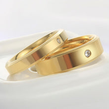 Engravable Simple Matching Bands For Couples In Titanium - CoupleSets