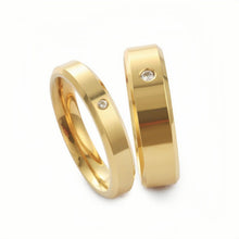 Engravable Simple Matching Bands For Couples In Titanium - CoupleSets