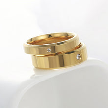 Engravable Simple Matching Bands For Couples In Titanium - CoupleSets