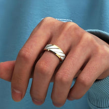 Personalized Matching Rings For Couples In Titanium - CoupleSets