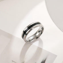 Engravable Simple Matching Rings For Couples In Titanium - CoupleSets