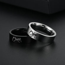 Personalized Pinky Swear Promise Rings For Couples In Titanium - CoupleSets