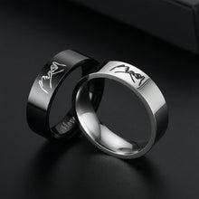 Personalized Pinky Swear Promise Rings For Couples In Titanium - CoupleSets