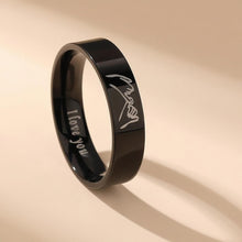 Personalized Pinky Swear Promise Rings For Couples In Titanium - CoupleSets