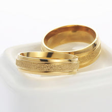 Engravable Simple Frosted Wide Rings For Couples In Titanium - CoupleSets