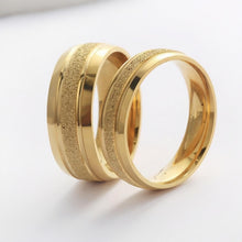 Engravable Simple Frosted Wide Rings For Couples In Titanium - CoupleSets