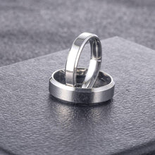 Engravable Simple Rings For Couples In Titanium - CoupleSets