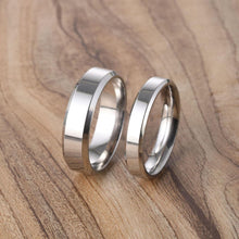 Engravable Simple Rings For Couples In Titanium - CoupleSets