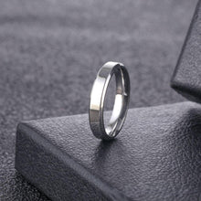 Engravable Simple Rings For Couples In Titanium - CoupleSets