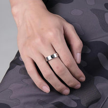 Engravable Sun And Moon Promise Rings For Couples In Titanium - CoupleSets