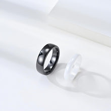 Day And Night Simple Ceramic Rings For Couples - CoupleSets