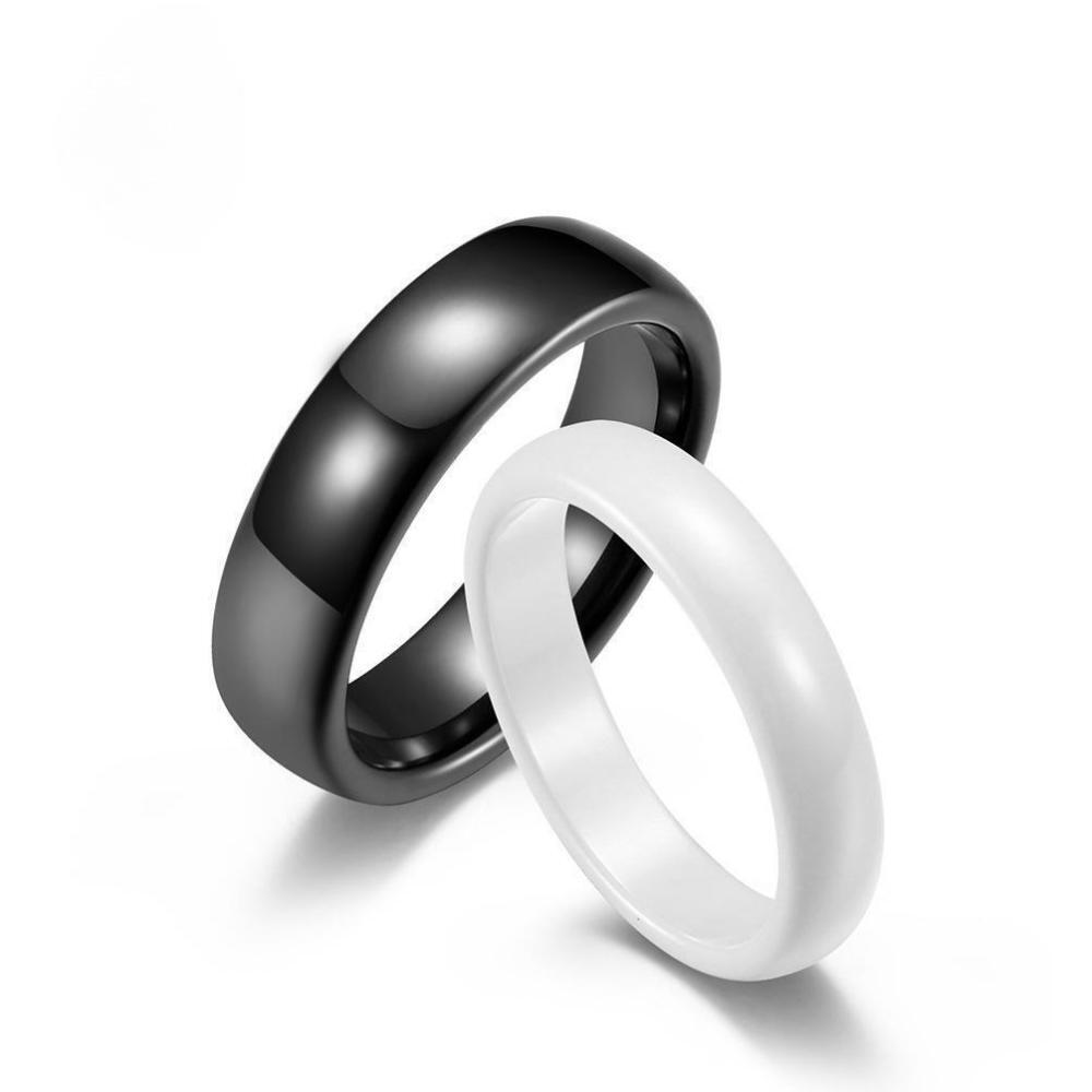 Day And Night Simple Ceramic Rings For Couples - CoupleSets