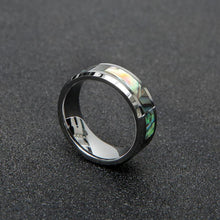 Unique Seashell Rings For Couples In Tungsten - CoupleSets