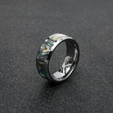 Unique Seashell Rings For Couples In Tungsten - CoupleSets