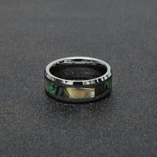 Unique Seashell Rings For Couples In Tungsten - CoupleSets