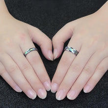 Unique Seashell Rings For Couples In Tungsten - CoupleSets