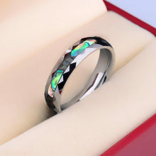 Engravable Unique Shell Rings For Couples In Tungsten - CoupleSets