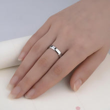 Engravable Heartbeat Promise Rings For Couples In Tungsten - CoupleSets